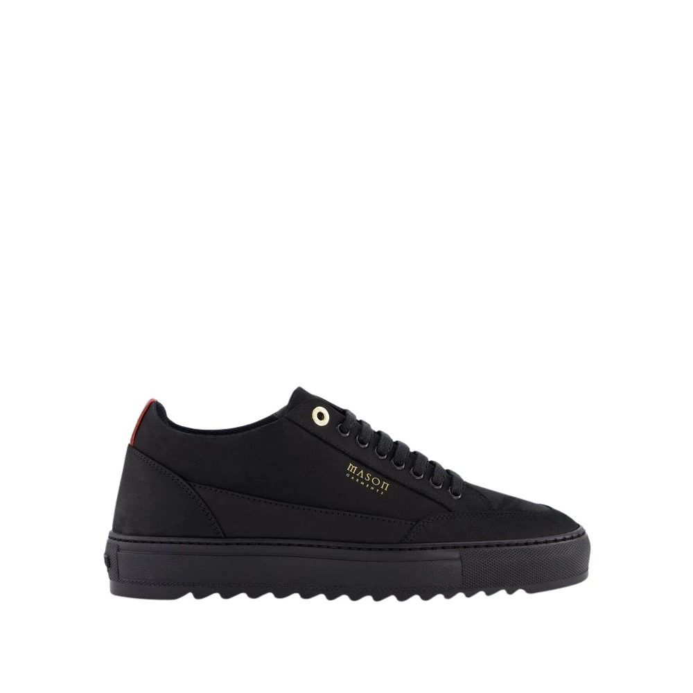 Mason Garments Zwarte Nabuk Sneaker voor Heren Heren Schoenen