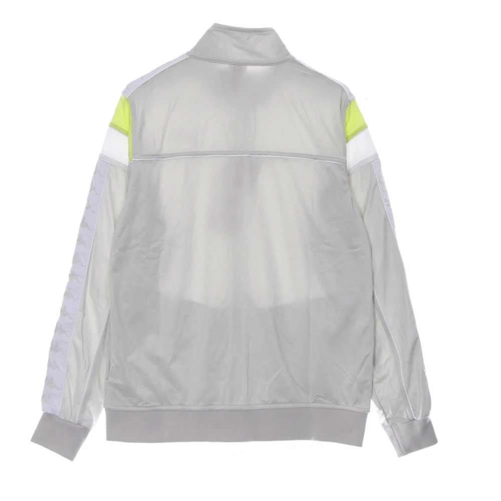 Kappa Slim Heren Trainingsjack Grijs Lime Gray Heren