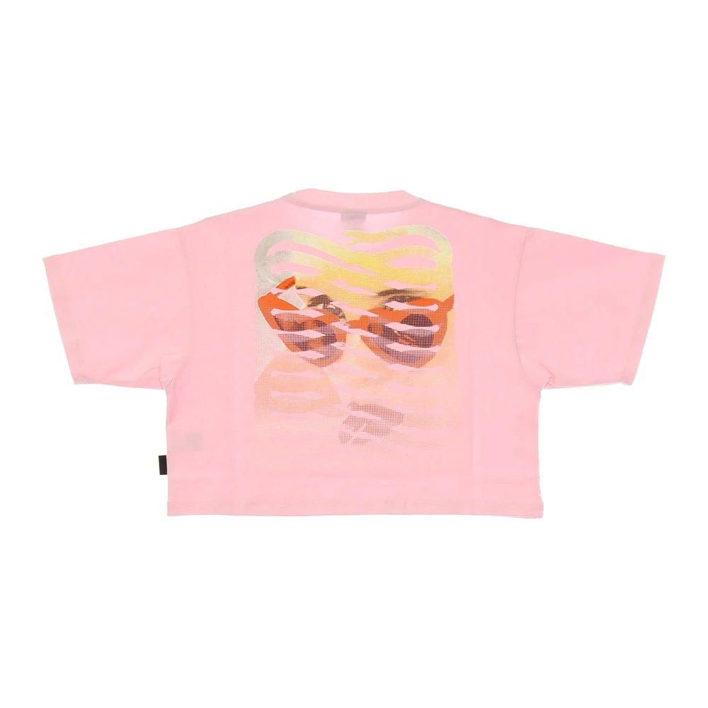 Propaganda Rose Cropped T-Shirt Pink Dames