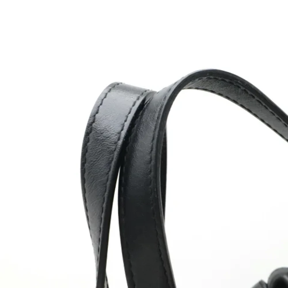 Saint Laurent Vintage Pre-owned Canvas handbags Black Dames