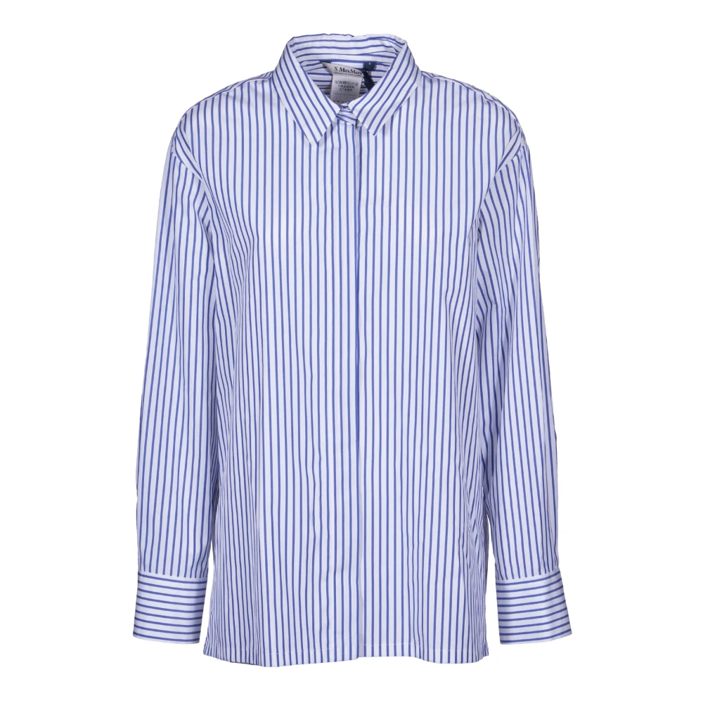 Max Mara Blauwe Shirt Camicia Blue Dames