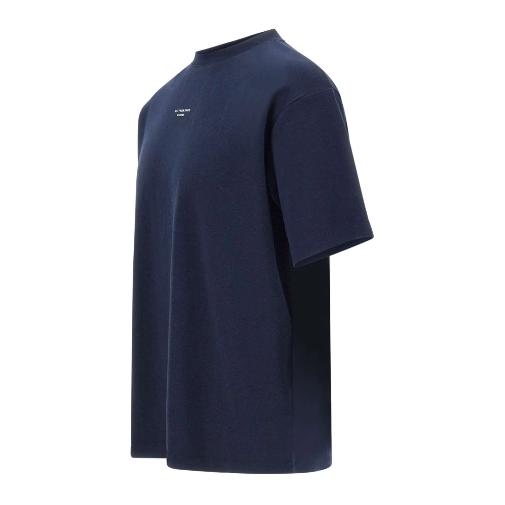 Drole de Monsieur Blauw Katoenen Heren T-shirt Blue Heren
