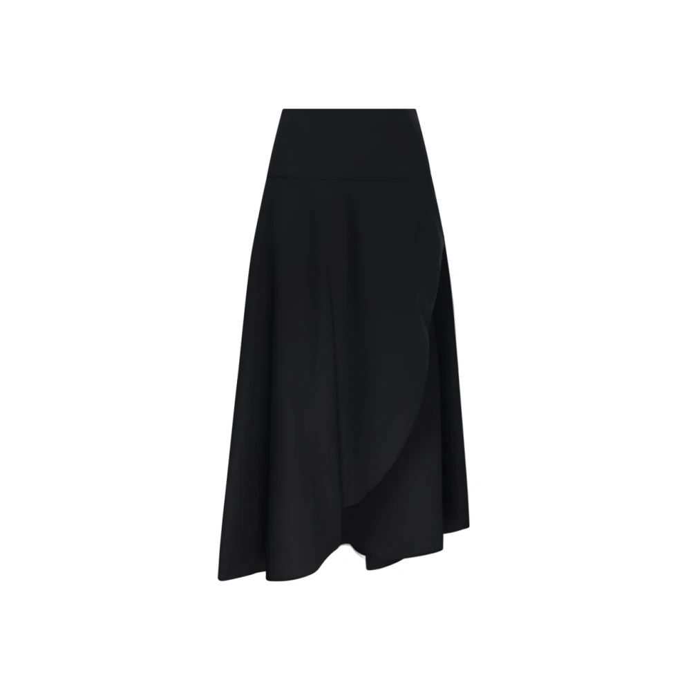 Alaïa Asymmetrische Zwarte Rok Black Dames