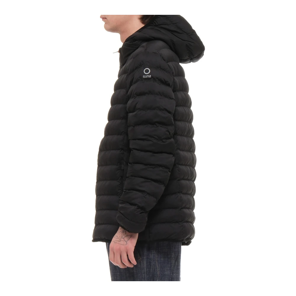 Suns Zwarte Jas Gbs53004U V4 Black Heren