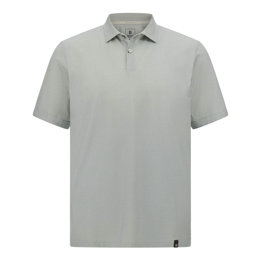 Boggi Milano B Tech Polo Shirt van katoenmix Green Heren