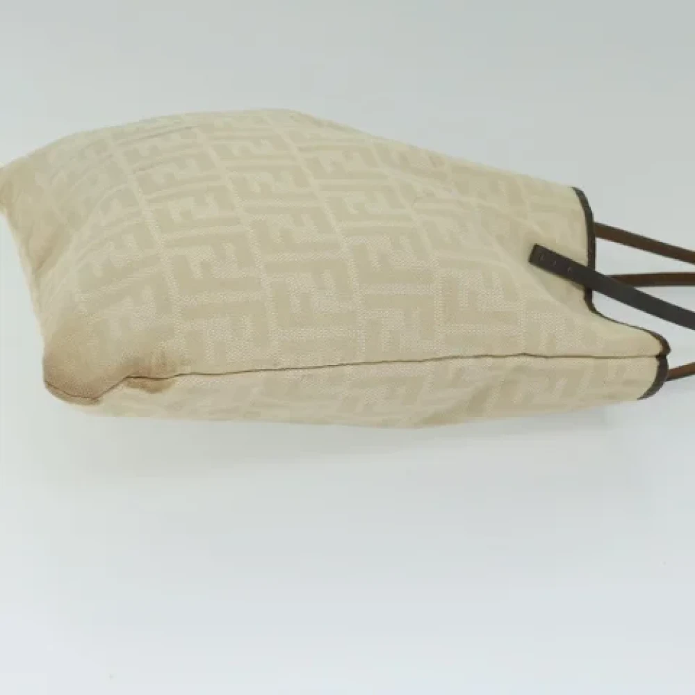 Fendi Vintage Pre-owned Canvas fendi-bags Beige Dames
