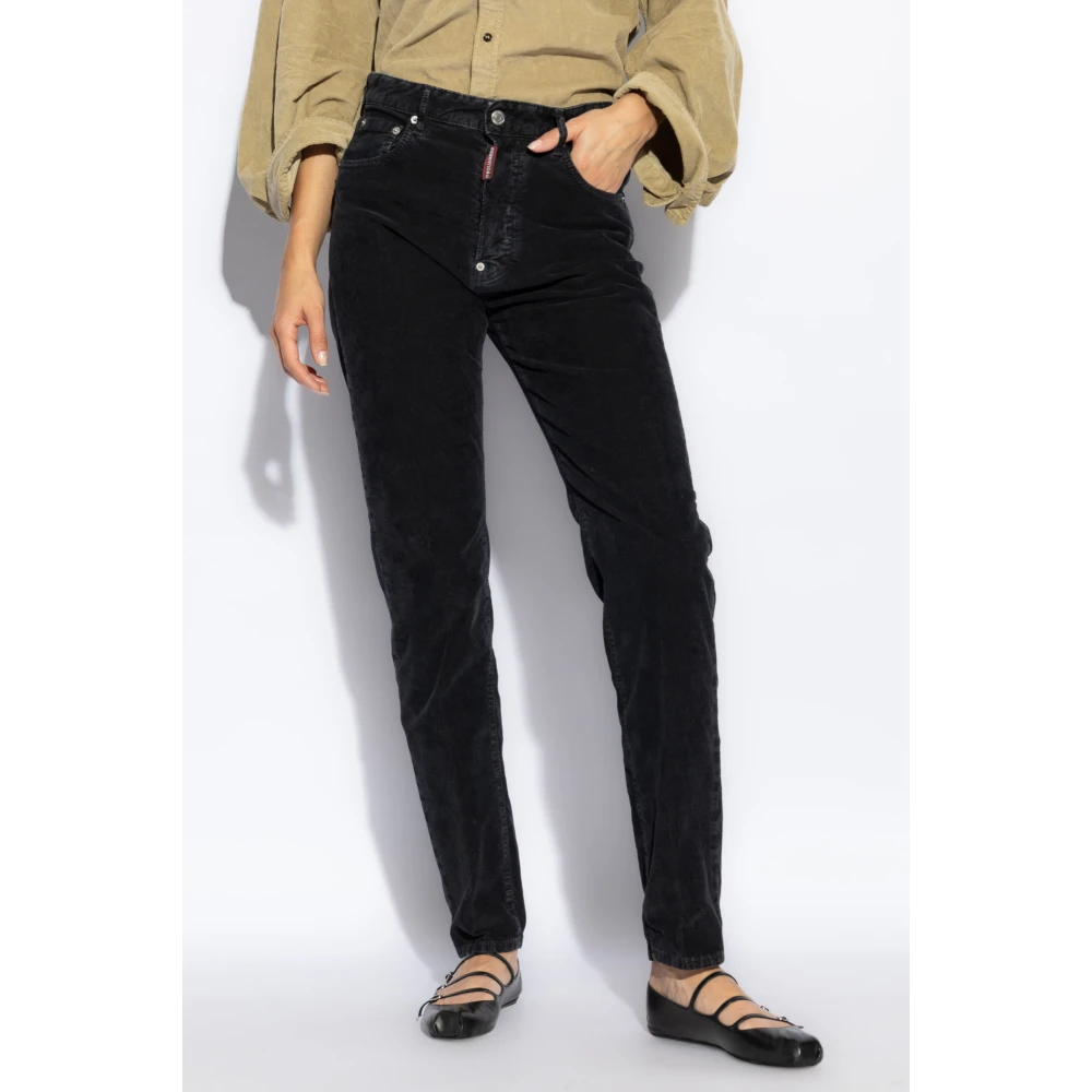 Dsquared2 Corduroys 642 Black Dames