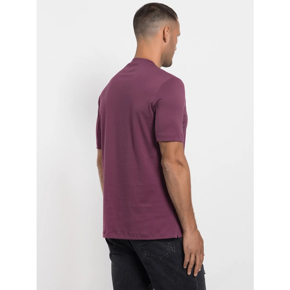 BRUNELLO CUCINELLI Heren Basic Fit T-shirt Purple Heren