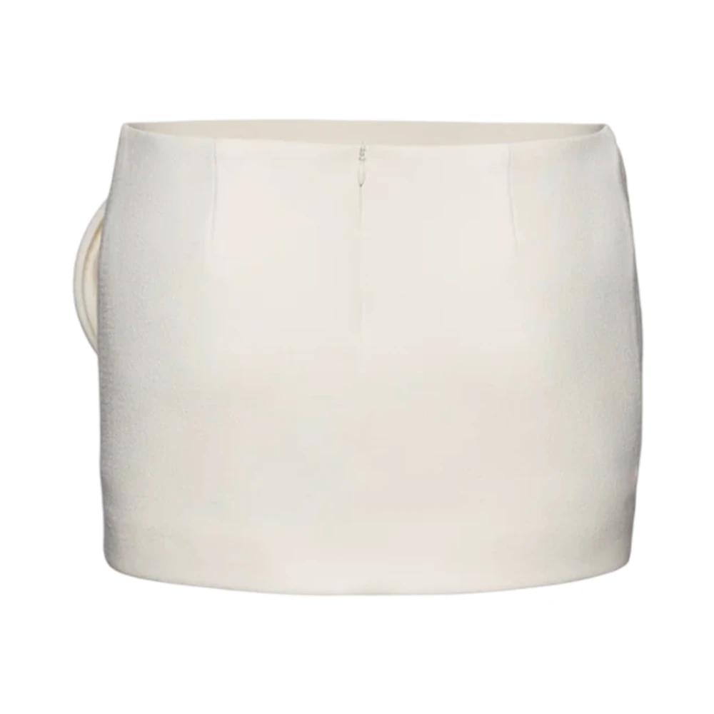 Magda Butrym Bloemen 3D Mini Rok White Dames