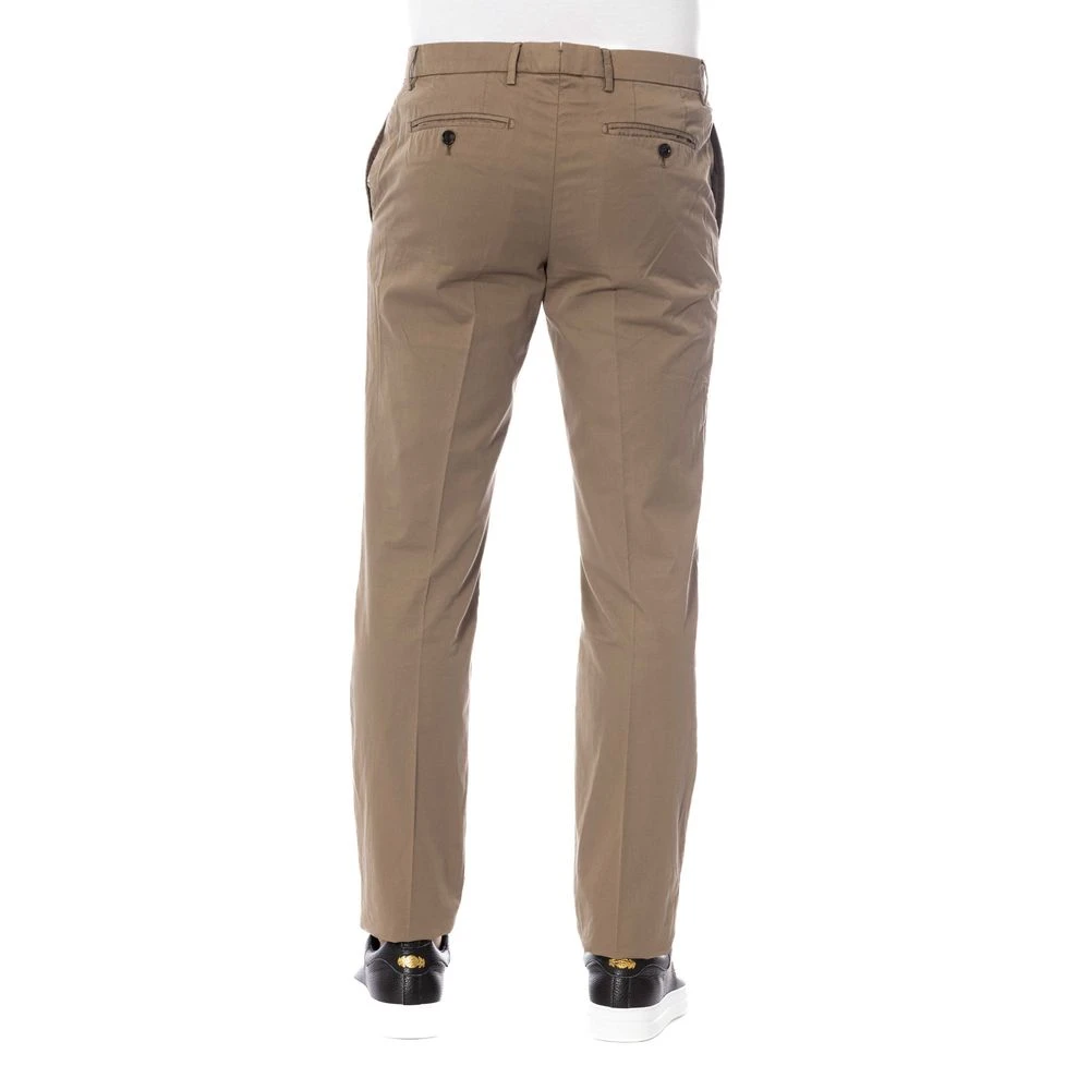Trussardi Bruine Katoenen Broek Elegante Stijl Brown Heren