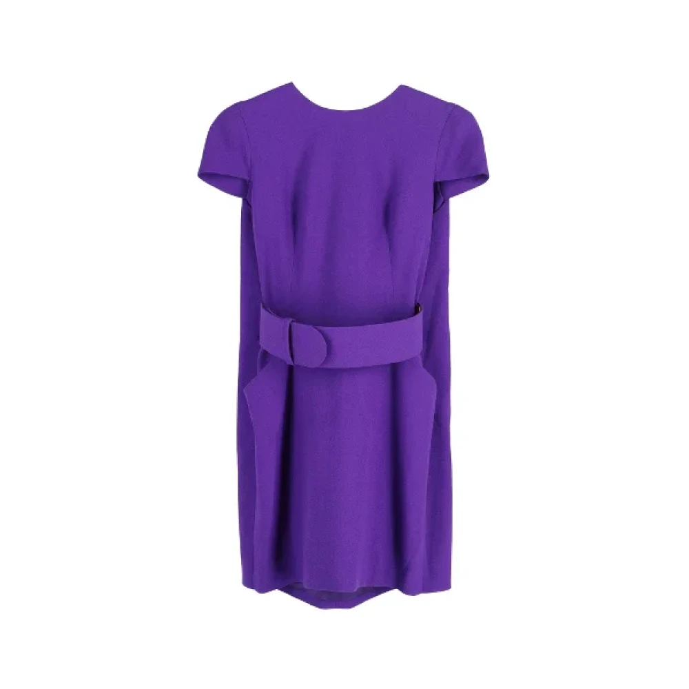 Alexander McQueen Pre-owned Wool dresses Purple Dames