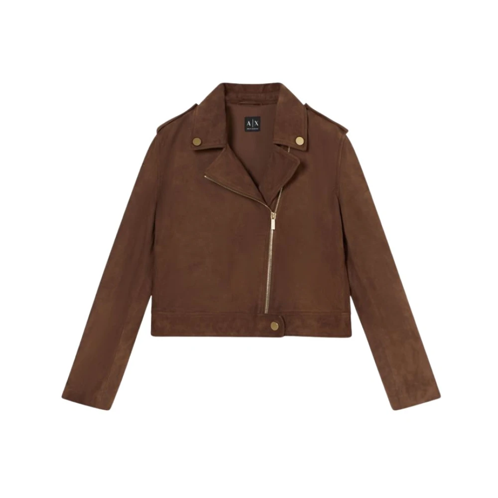 Armani Exchange Donna Marrone Giacche, S, New,