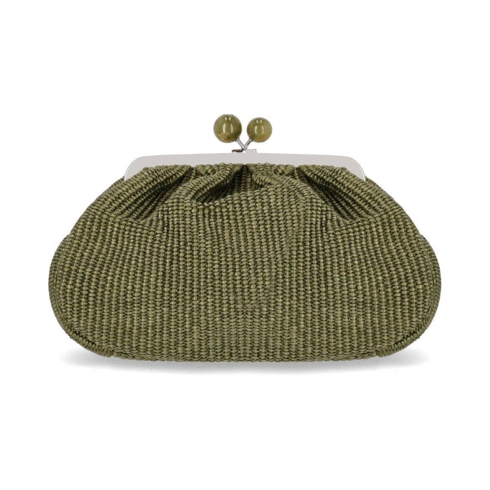 Weekend Max Mara Green Clutches, Female, One Size, Pasticcino Fortuna Medium Clutch