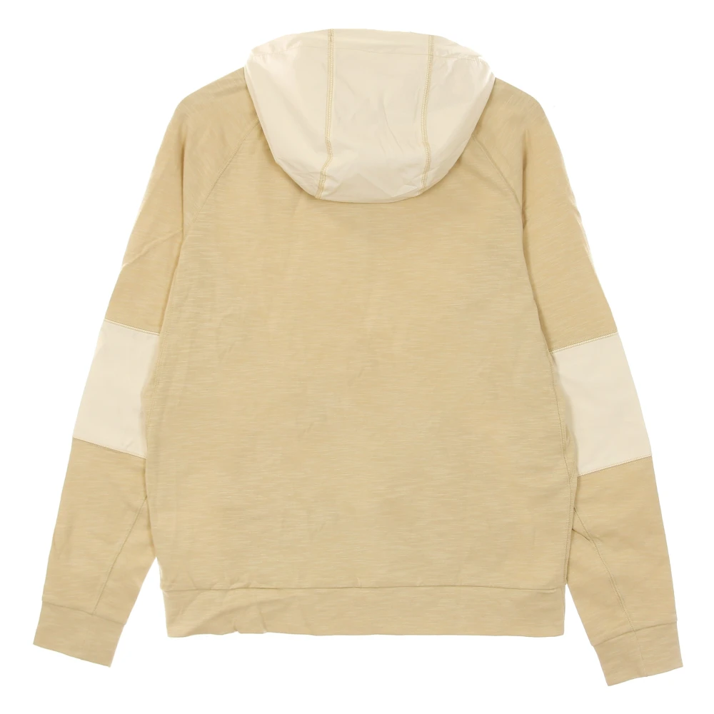 Nike Moderne Lichtgewicht Rits Hoodie Sweatshirt Beige Heren
