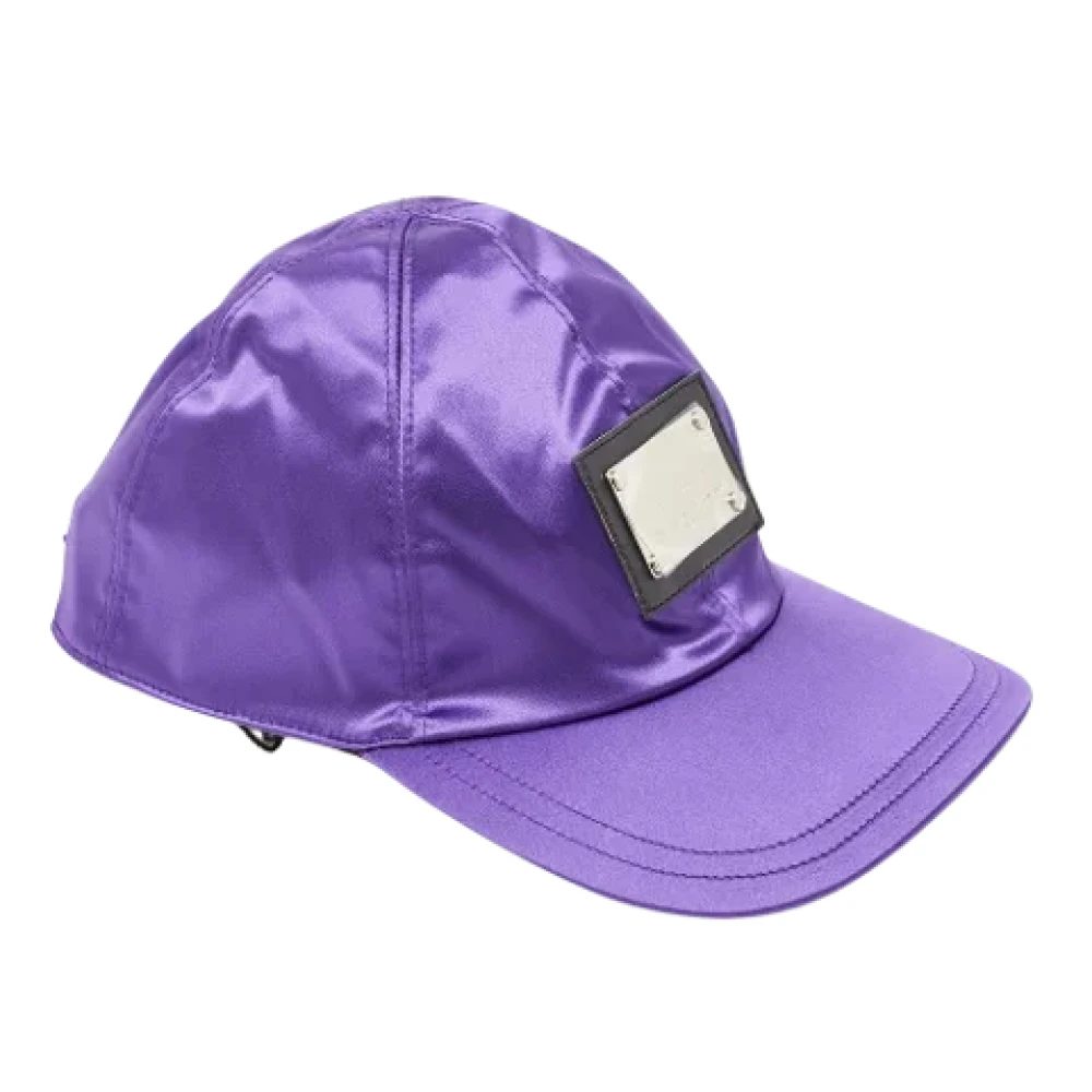Dolce & Gabbana Pre-owned Satin hats Purple Dames