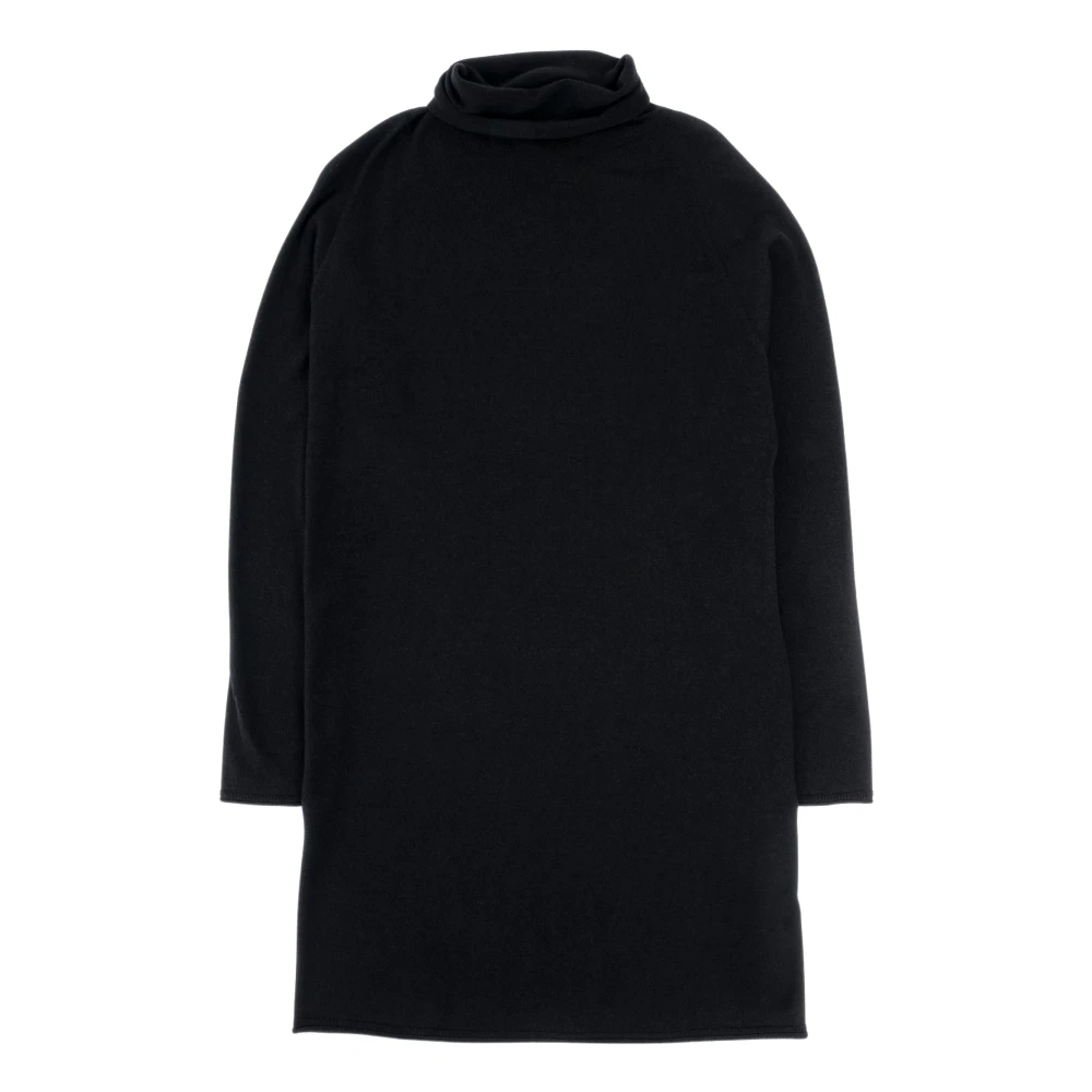 Roberto Collina Snygg Turtleneck Klänning Black, Dam