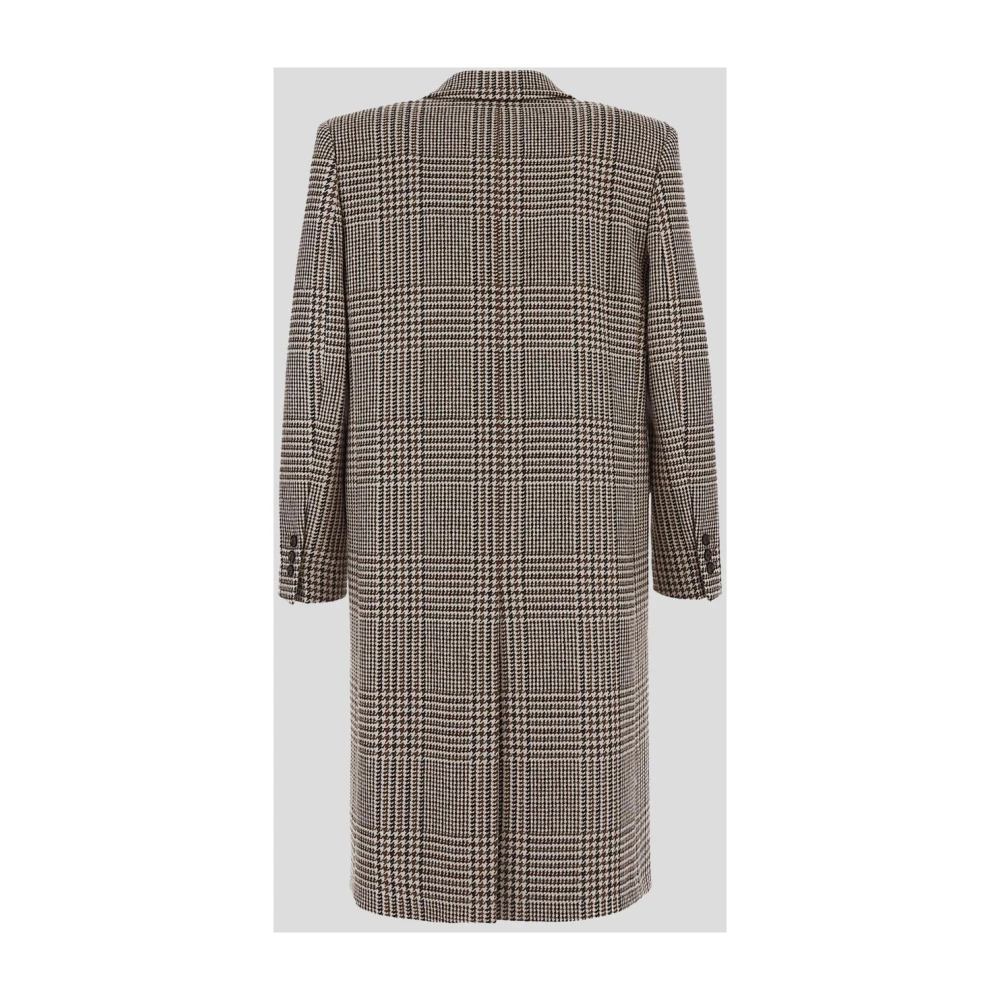 Lardini Dubbel Breasted Wol Vrouw Jas Beige Dames
