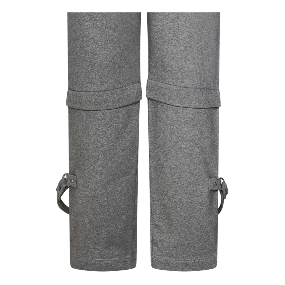 Givenchy Modulaire grijze broek met afneembare onderkant en bretels Gray Heren
