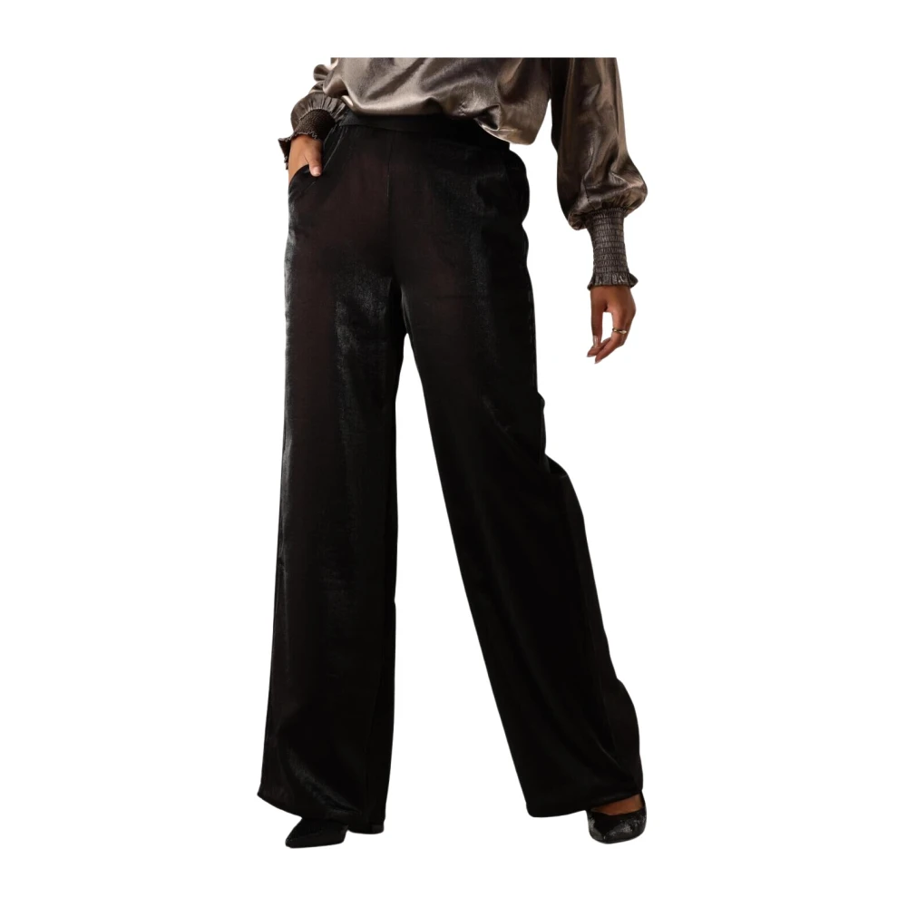 Nukus Elegante Zwarte Broek voor Vrouwen Black Dames