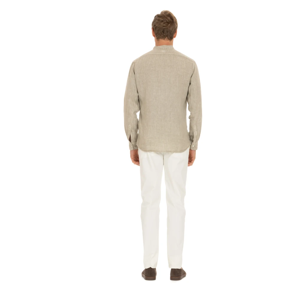 Aspesi Koreaanse Kraag Knoopshirt Gray Heren