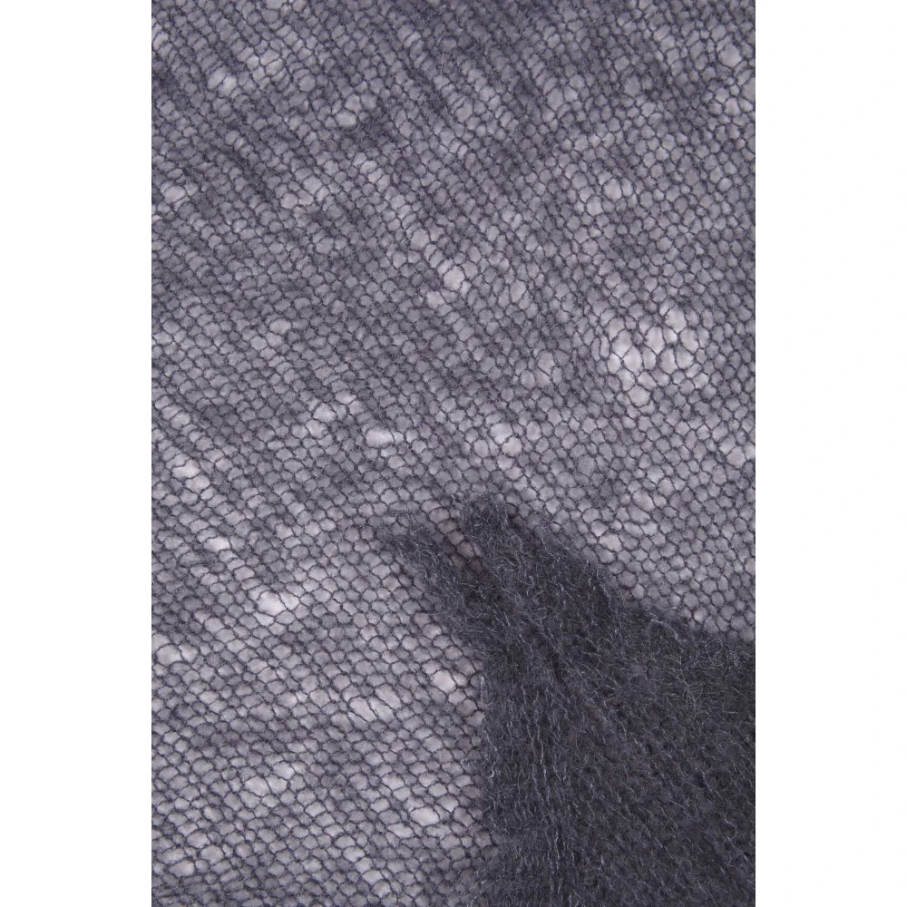 Cortana Onye grijze open gebreide bandana Gray Dames