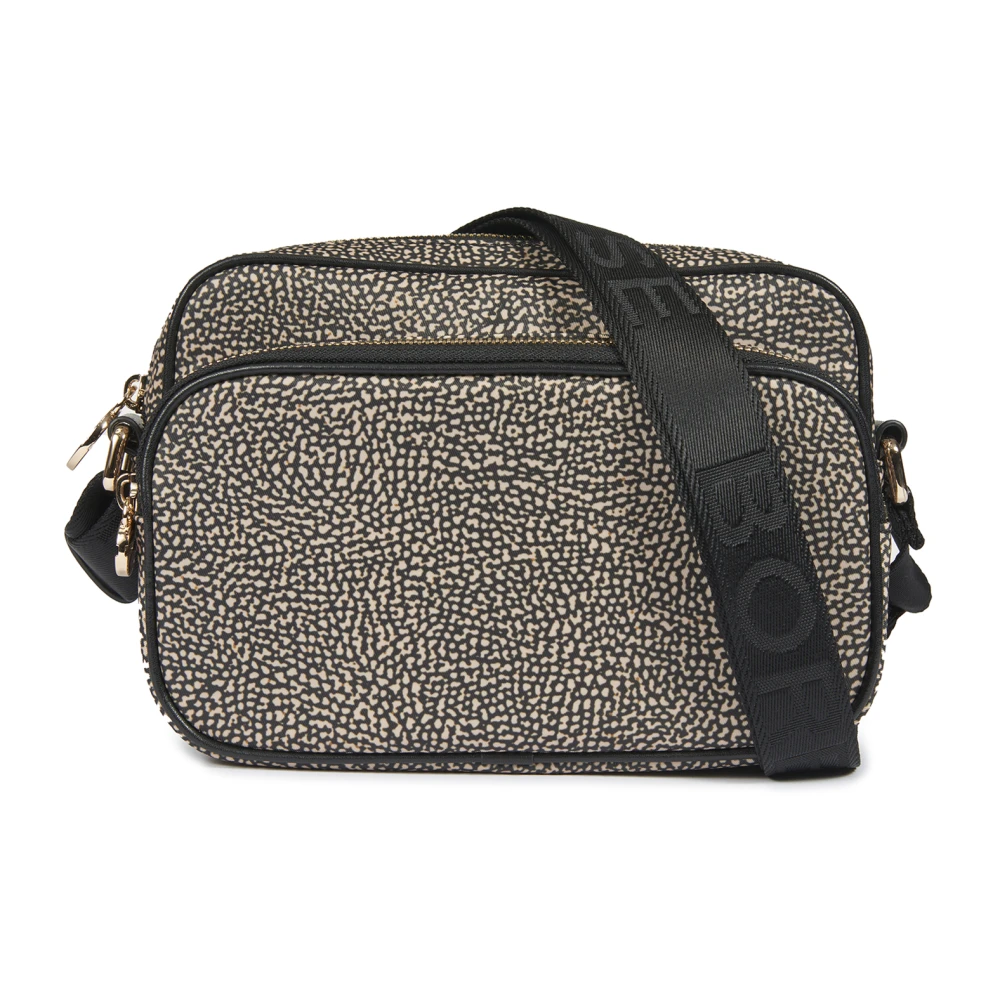 Borbonese Kleine cameratas in donker nylon Beige Dames