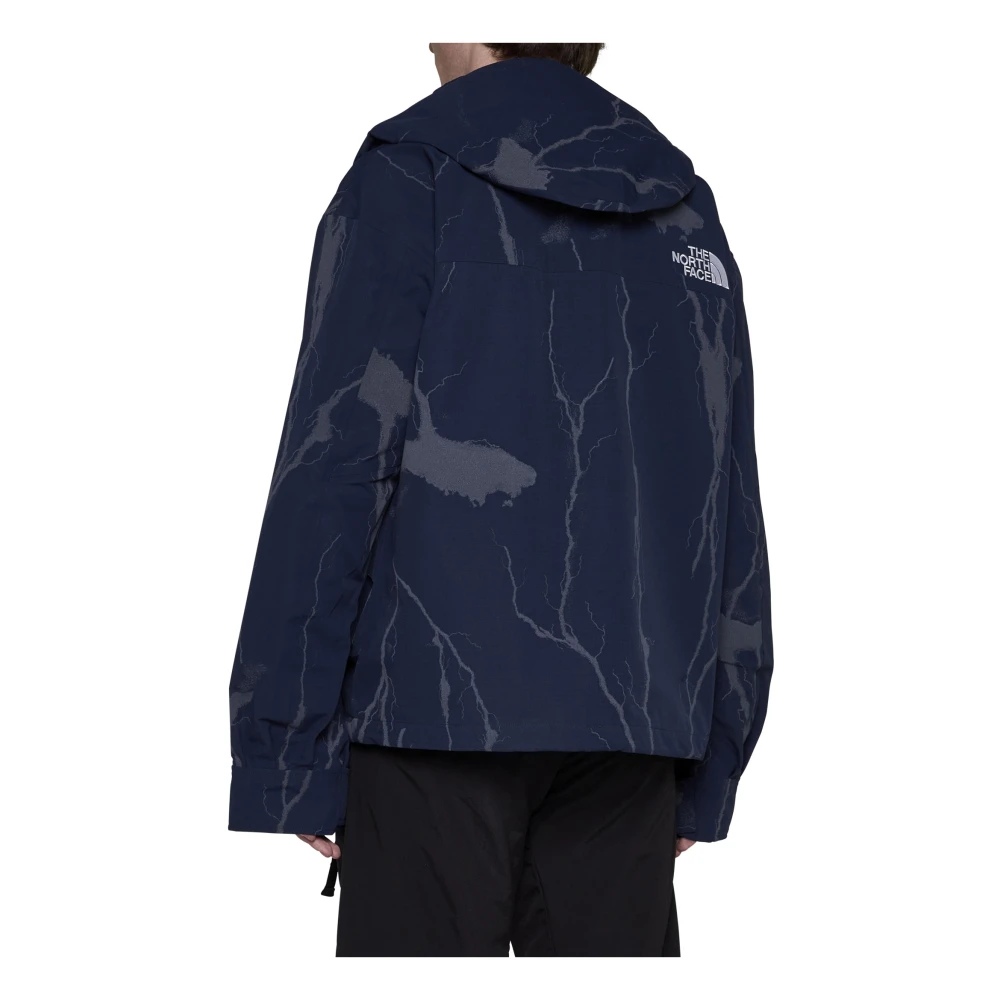 The North Face Waterdichte Winddichte Bliksemprint Jas Blue Heren