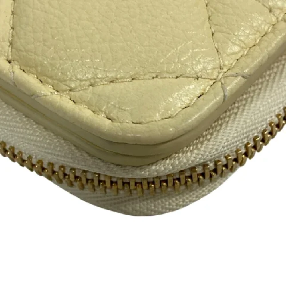 Dior Vintage Pre-owned Leather wallets Yellow Dames