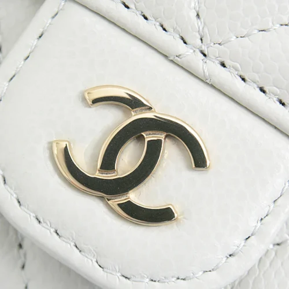 Chanel Vintage Pre-owned Leather wallets Gray Dames