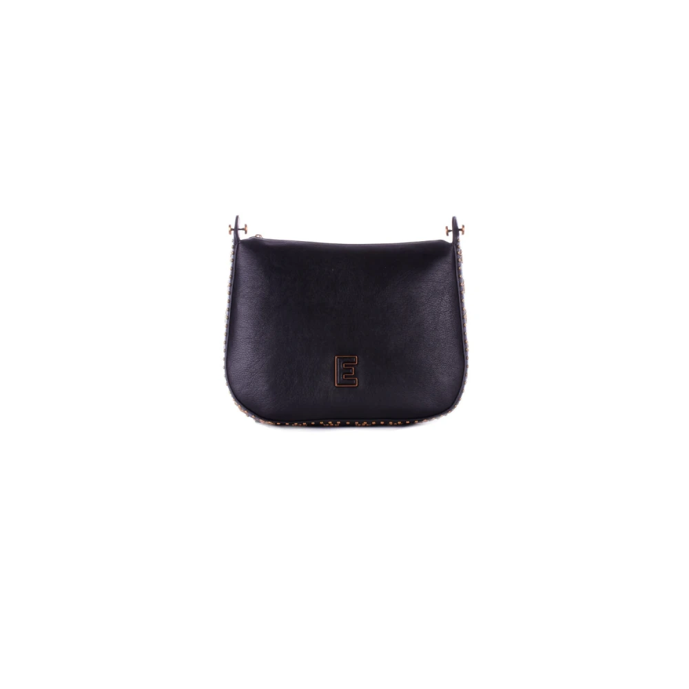 Ermanno Scervino Studded Logo Schoudertas Zwart Black Dames