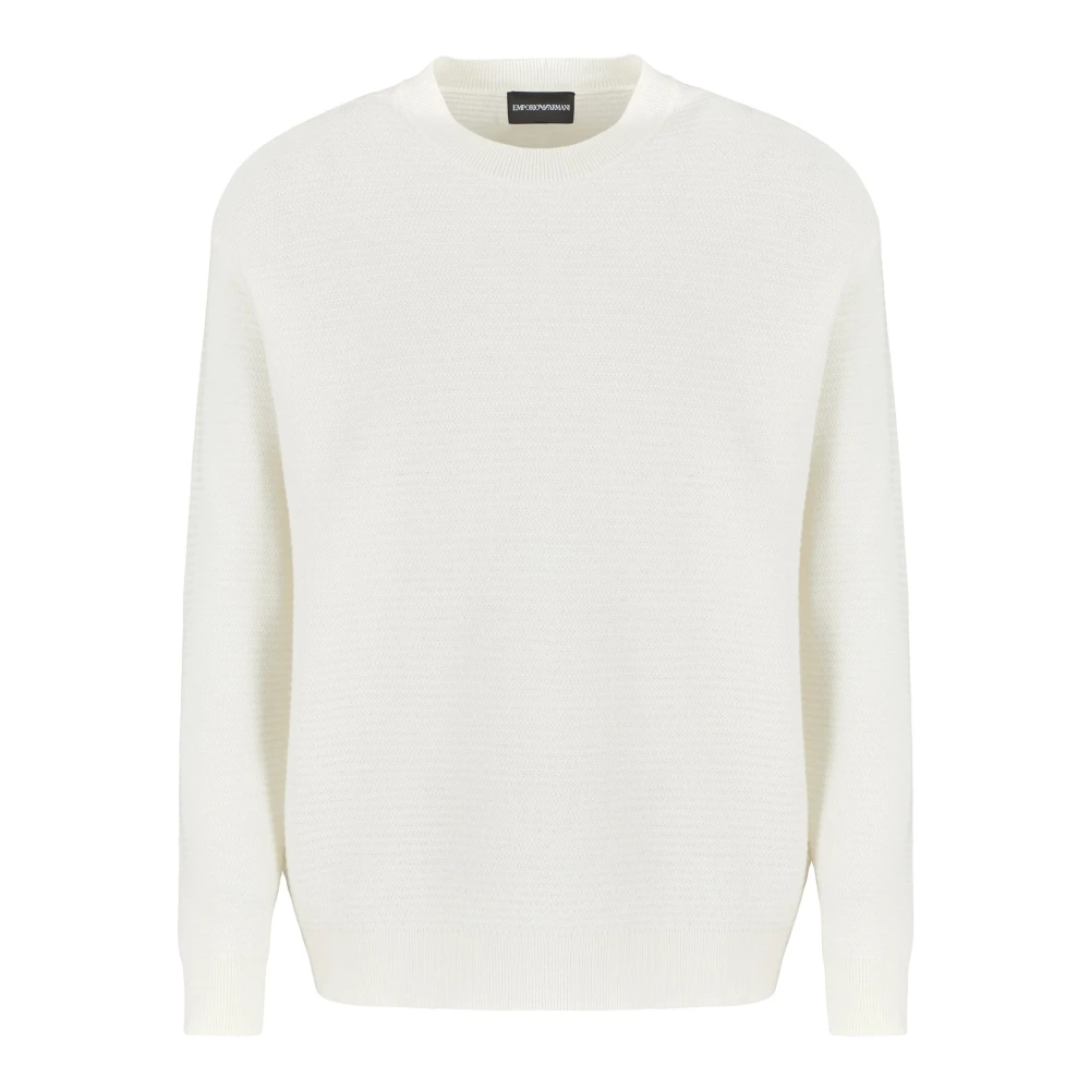 Emporio Armani Crème Sweaters voor Mannen Beige Heren