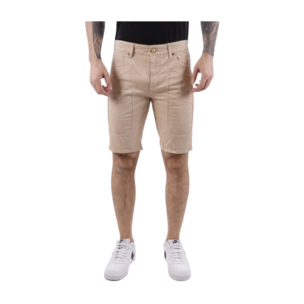 Jeckerson Stijlvolle Bermuda Shorts voor Mannen Beige Heren