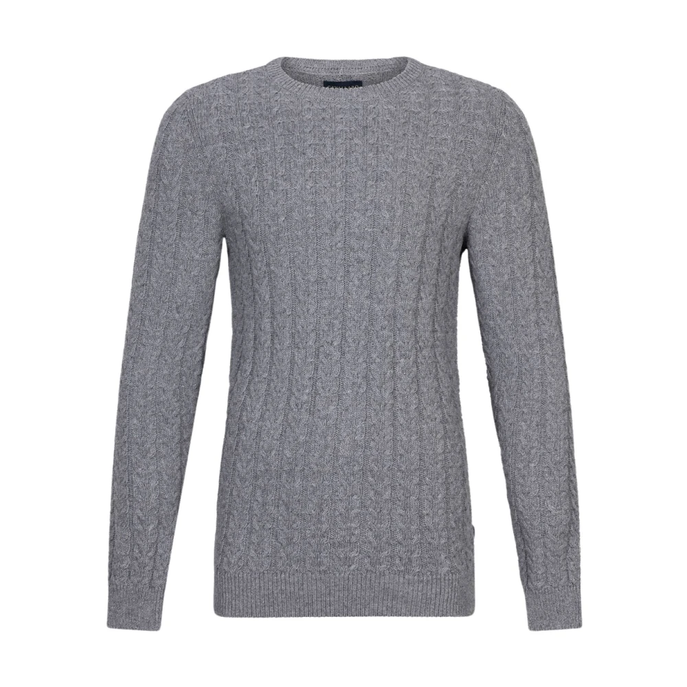 Cavallaro R-Neck Pullover in Orvieto Stijl Gray Heren