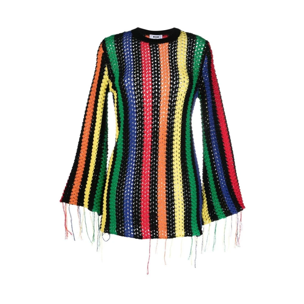 Msgm Round-neck Knitwear Multicolor Dames