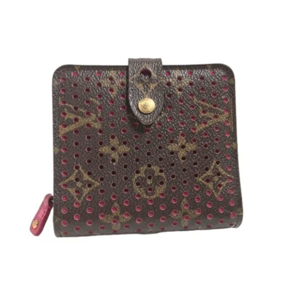 Louis Vuitton Vintage Pre-owned Fabric wallets Brown Dames