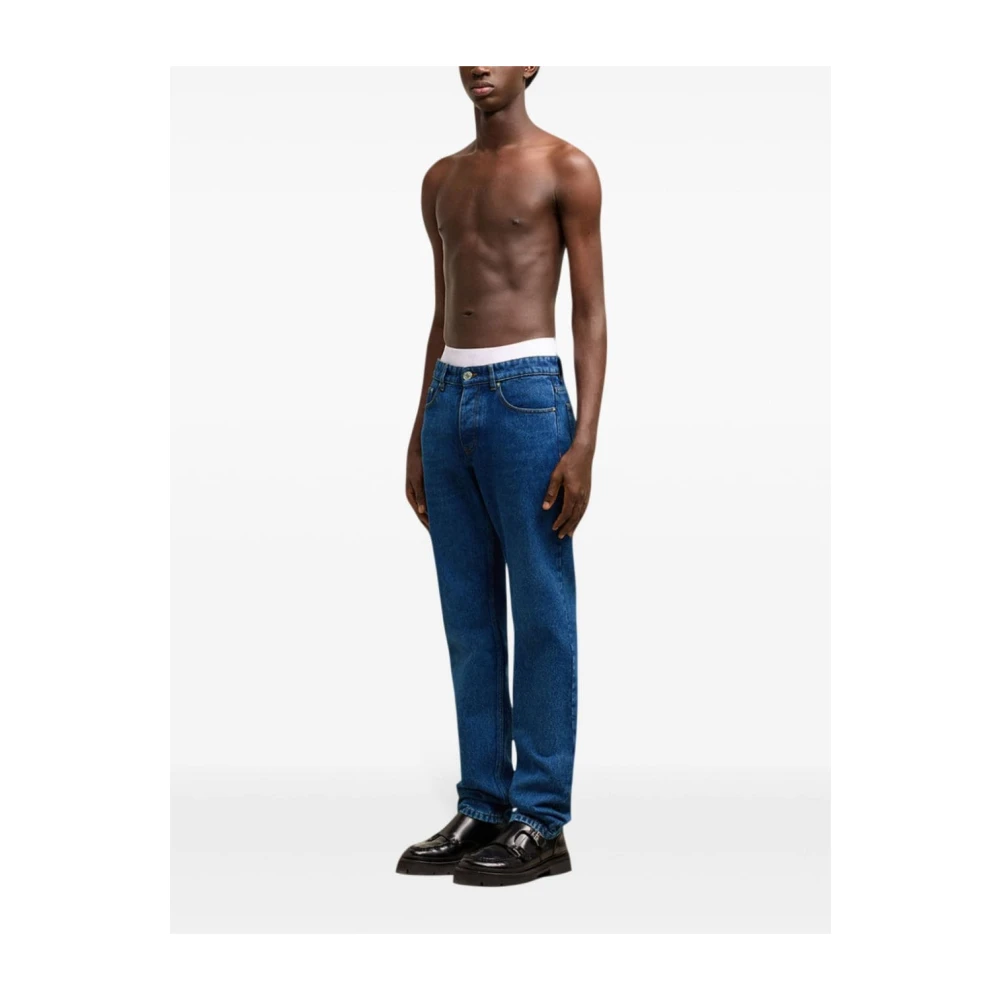 Ami Paris Straight-Fit Denim Jeans Blue Heren
