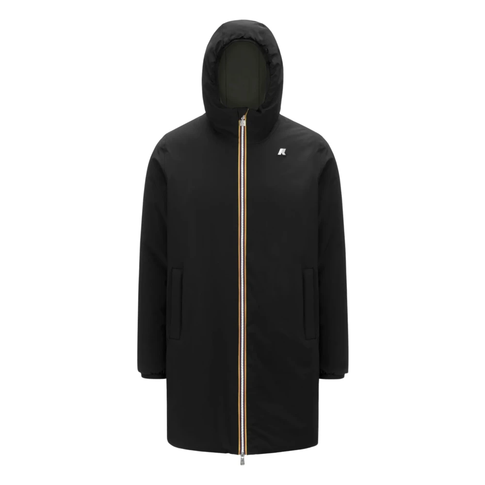 K-Way Herren Schwarz Leichte, Packbare Jacke