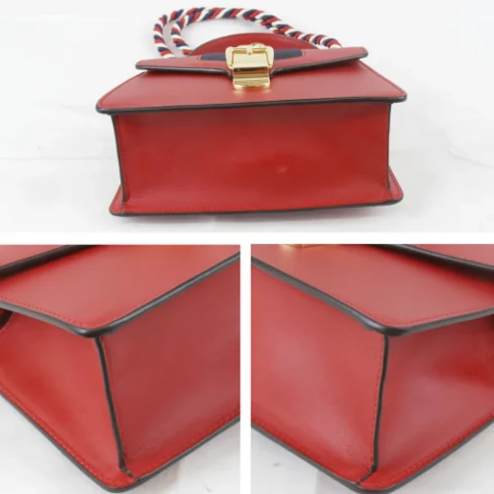 Gucci Vintage Pre-owned Fabric gucci-bags Red Dames