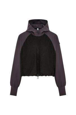 Giacca manica raglan con rete