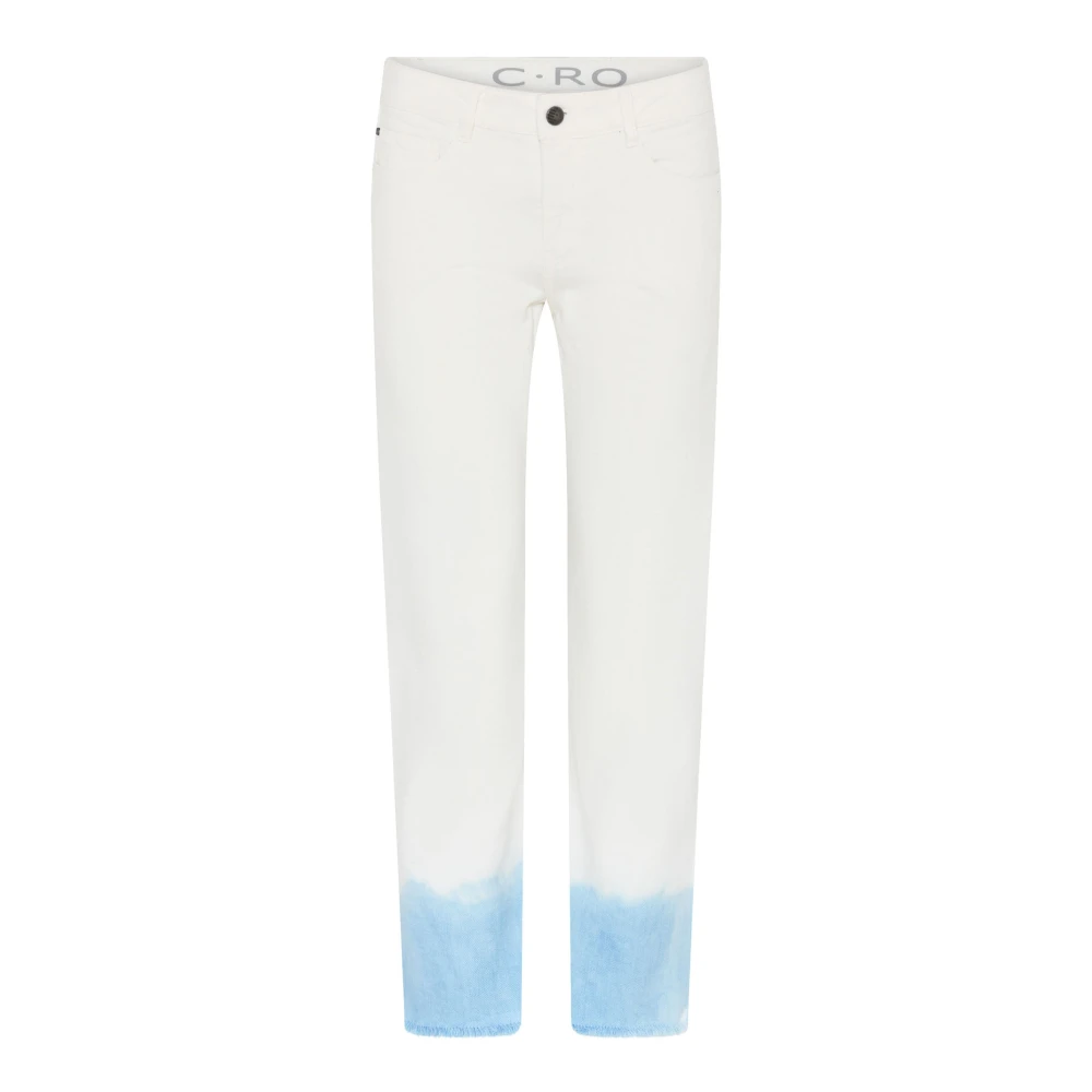 C.ro Women's White Slim-Fit Trousers - Slim-Fit Trousers - Xs - Trousers
