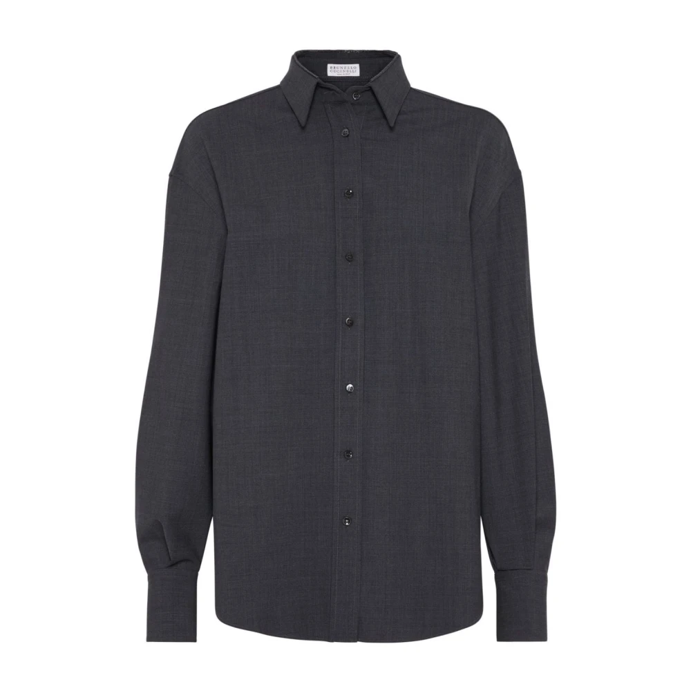 BRUNELLO CUCINELLI Stijlvolle Damesoverhemden Collectie Gray Dames