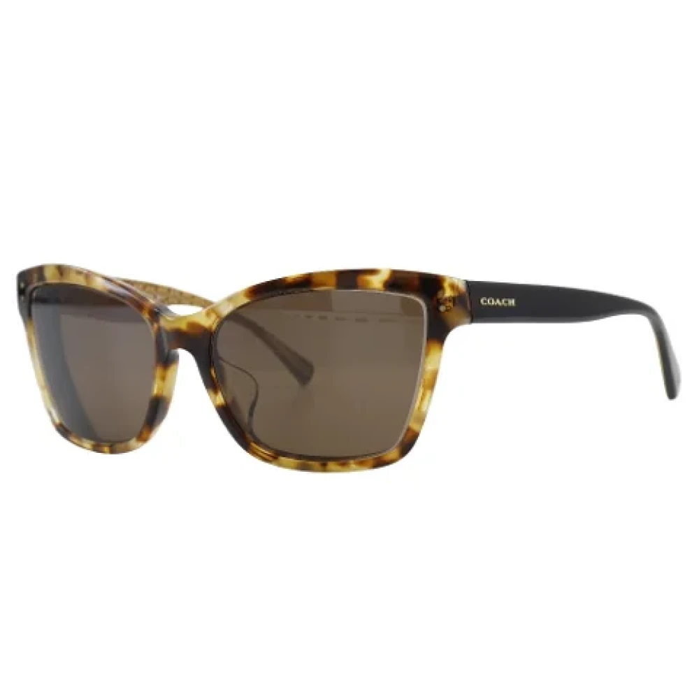 Coach Pre-owned Plastic sunglasses Brown Dames