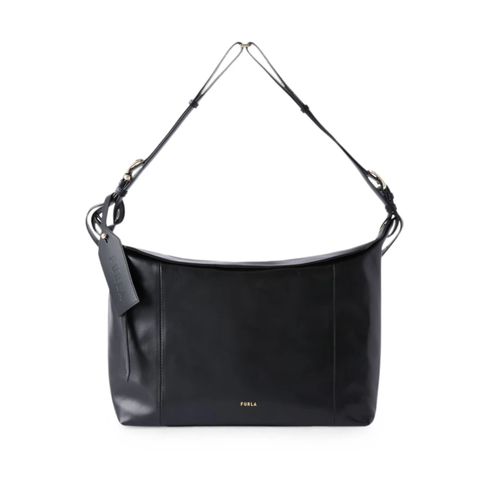 Furla Vrouw Zwart Tassen Dames, One Size, Leer, Ginevra L