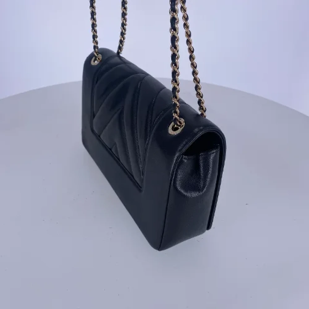 Chanel Vintage Pre-owned Leather chanel-bags Black Dames