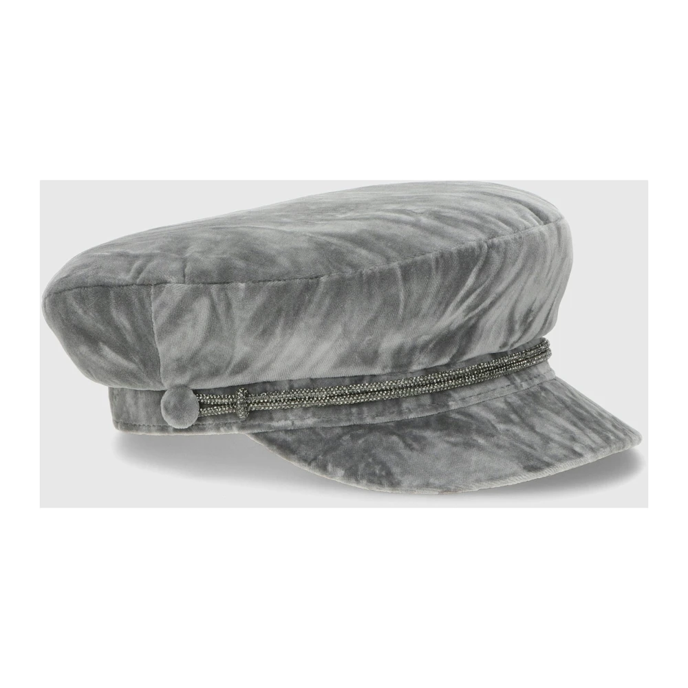 Borsalino Velvet Brest Cap Gray Unisex