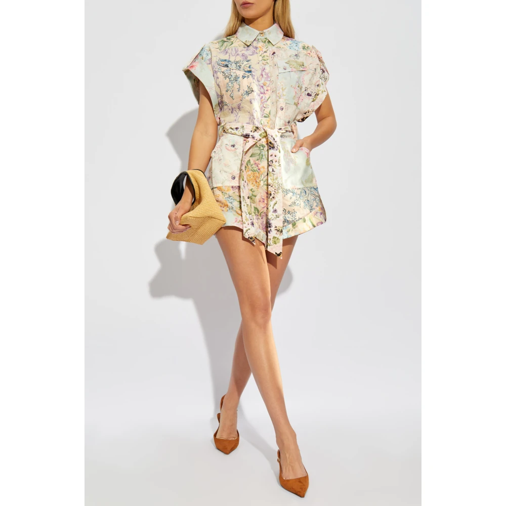 Zimmermann Bloemenprint jumpsuit Multicolor Dames