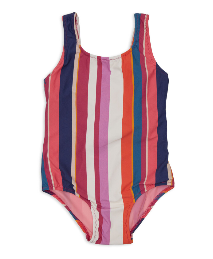 maillot-de-bain-une-piece-blanc-a-rayures-multicolores-pour-fille