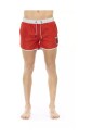 shorts-de-bain-rouge-vif-avec-impression-frontale