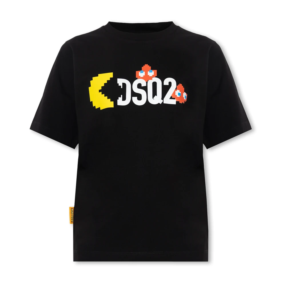 Dsquared2 Women's Black Crewneck T-Shirt - T-Shirts - M - Tops