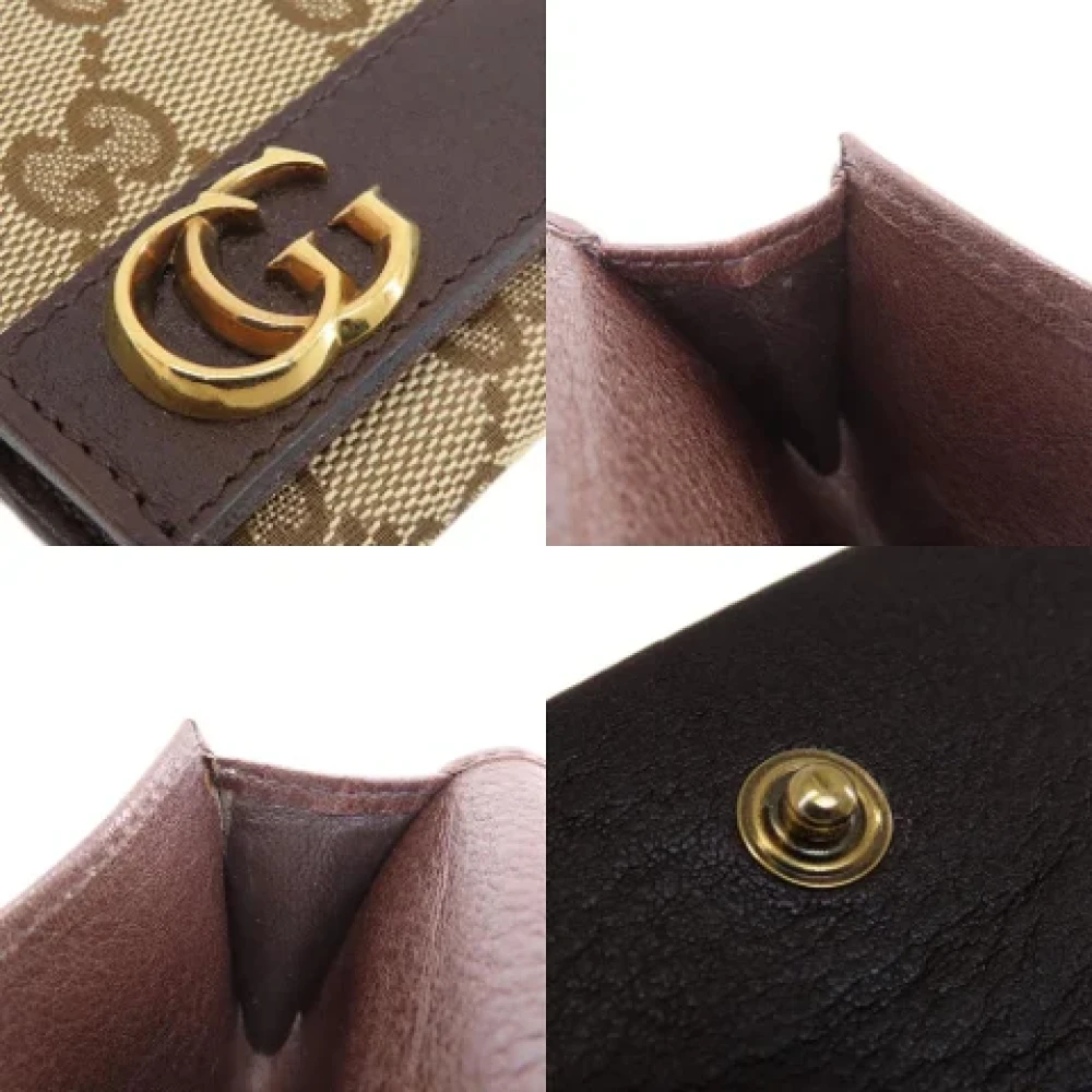 Gucci Vintage Pre-owned Canvas wallets Beige Dames